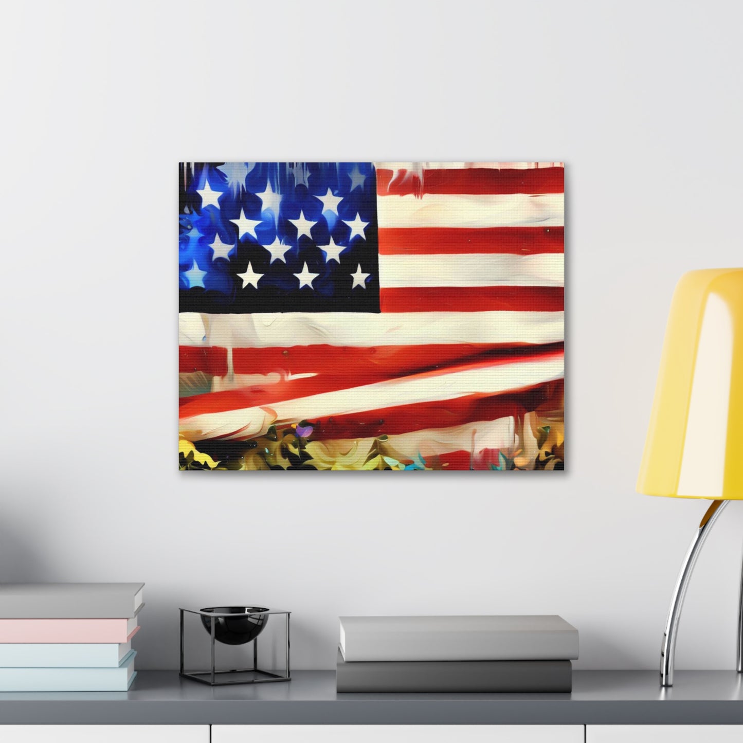 American Flag wall art, Flag wall art, Canvas Gallery Wraps - SaviTraviDesigns