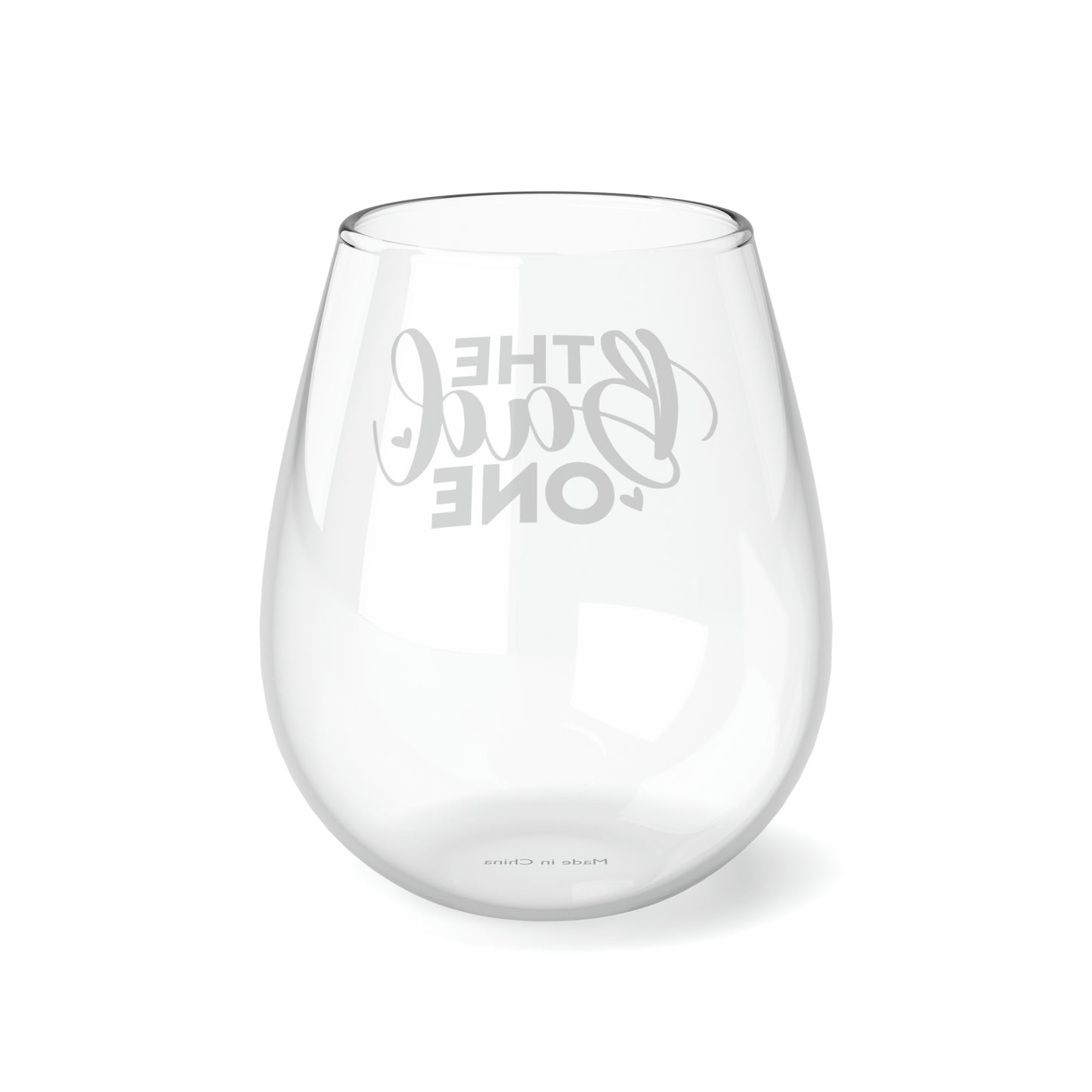 The Bad One, Wedding Wine Glass, Best Friend Wine Glass, Wine Lover Stemless, Wine Glass Gift Idea, Stemless Wine Glass, 11.75 oz - SaviTraviDesigns