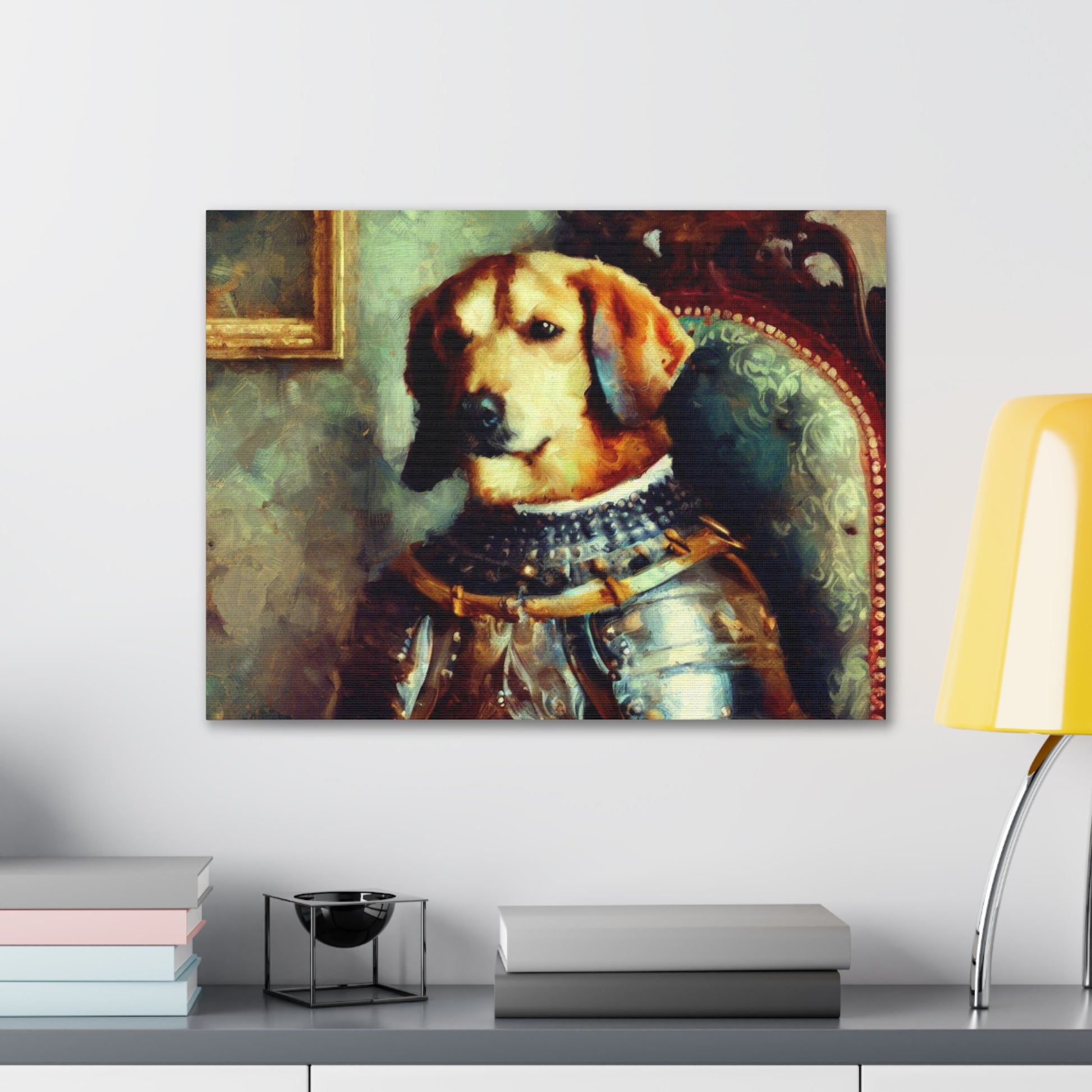 Fancy Dog, Canvas Dog Art, Dog Wall Art, Canine Canvas Art, Canvas Gallery Wraps