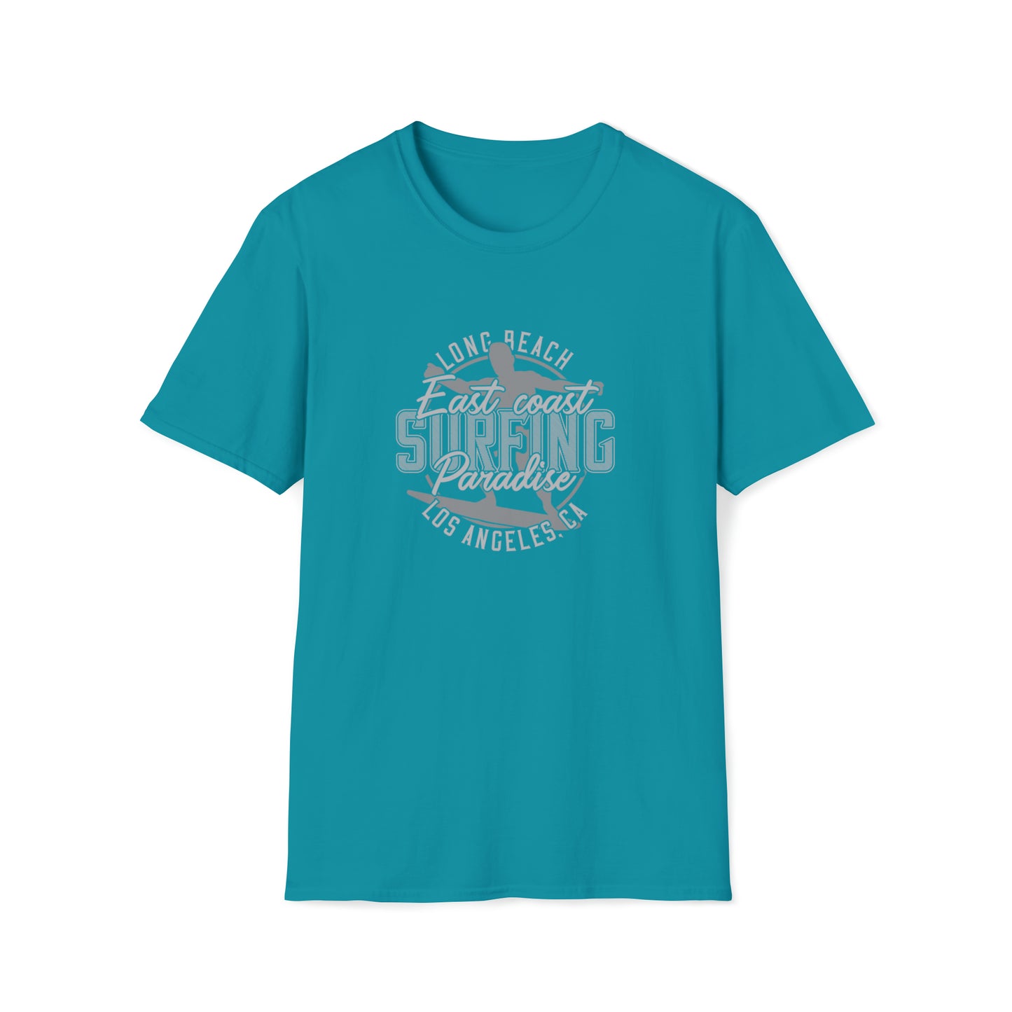 Long Beach Surfing |Beach Lifestyle Shirts | Summer Vibe Apparel Tropical Blue