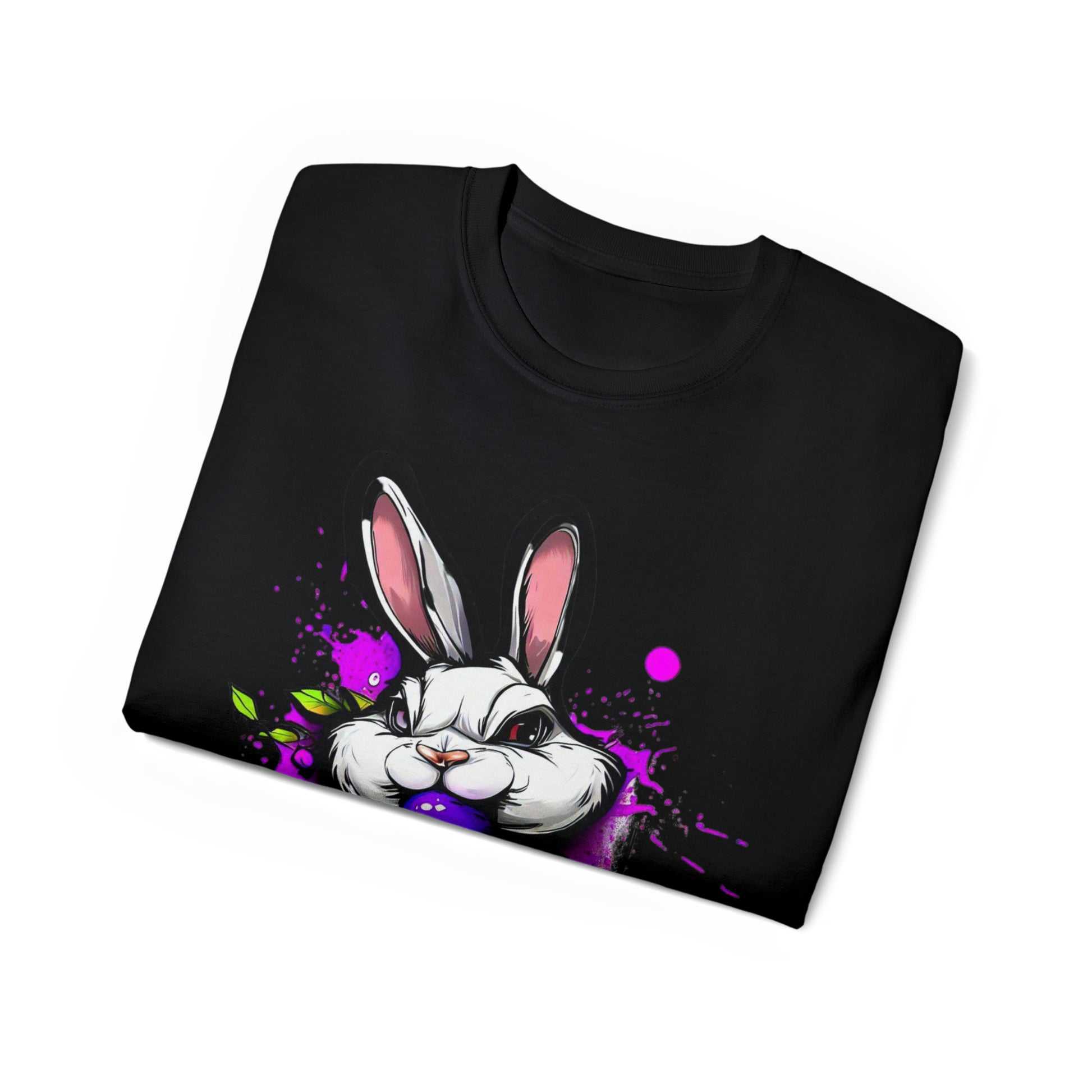 Graffiti shirt, Bunny shirt,  Urban Art T-Shirt, Purple Bunny - SaviTraviDesigns