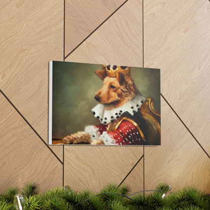 Fancy Dog, Canvas Dog Art, Dog Wall Art, Canine Canvas Art,Canvas Gallery Wraps, Pet Art, King Dog - SaviTraviDesigns