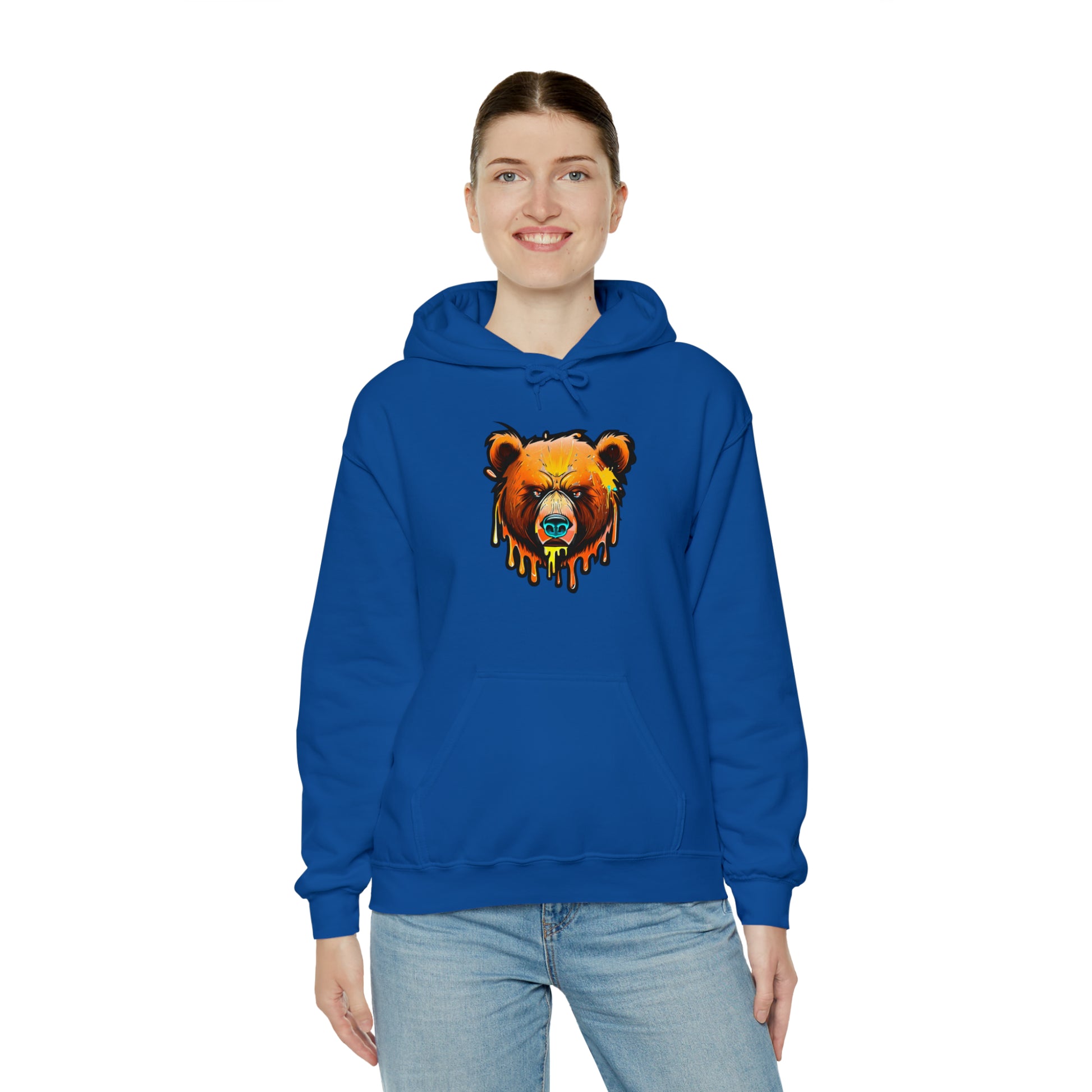 Bear Hoodie, Graffiti Graphic Shirt, Street Art, Urban Art, Unisex Hooded Sweatshirt, Bear Hoodie