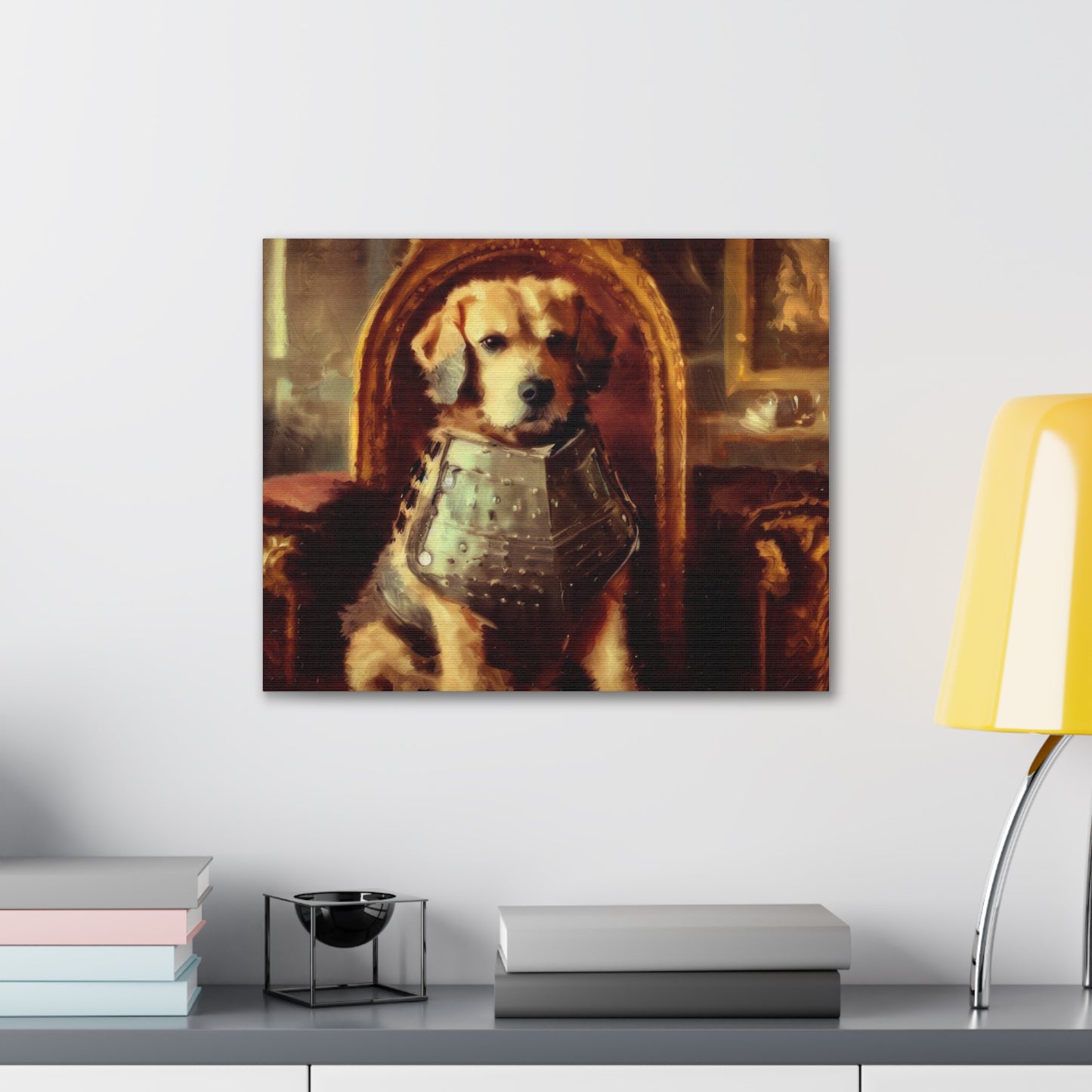 Fancy Dog, Canvas Dog Art, Dog Wall Art, Canine Canvas Art,Canvas Gallery Wraps, Pet Art, King Dog - SaviTraviDesigns