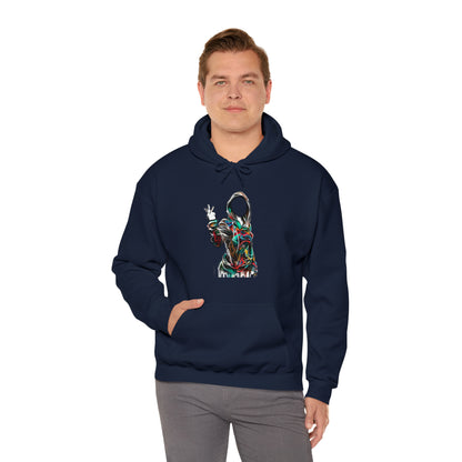 Graffiti Hoodie, Hooded Sweatshirt, Digital Female, Urban Street Design - SaviTraviDesigns