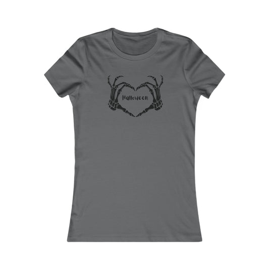 Bones Heart Halloween  Women's Favorite Tee