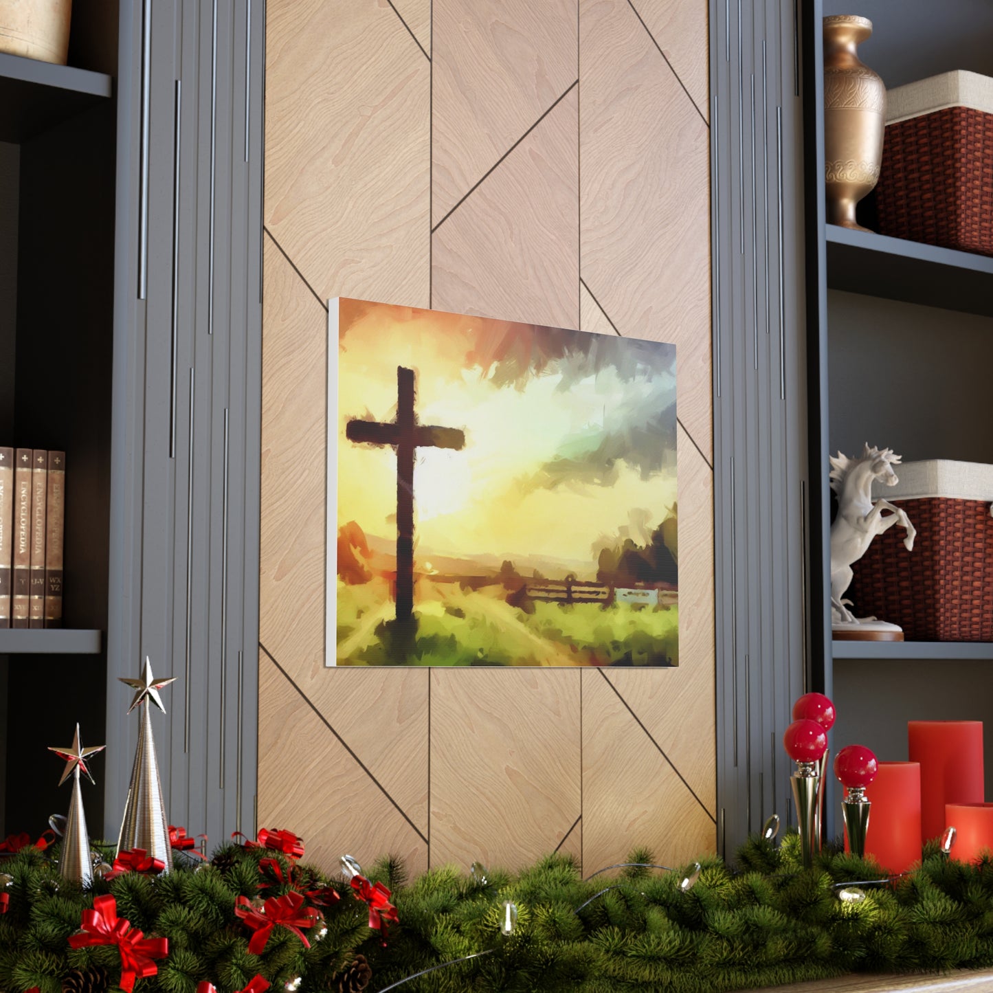 Christian wall art, Cross wall art, Farm art, Canvas Gallery Wraps - SaviTraviDesigns