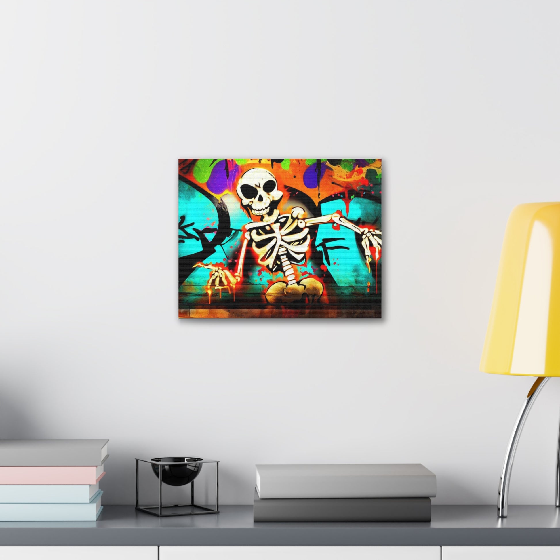 Halloween art, Skeleton canvas prints, Scary Halloween decor, Halloween home decor, Halloween wall, Gothic wall decor, Canvas Gallery Wraps - SaviTraviDesigns