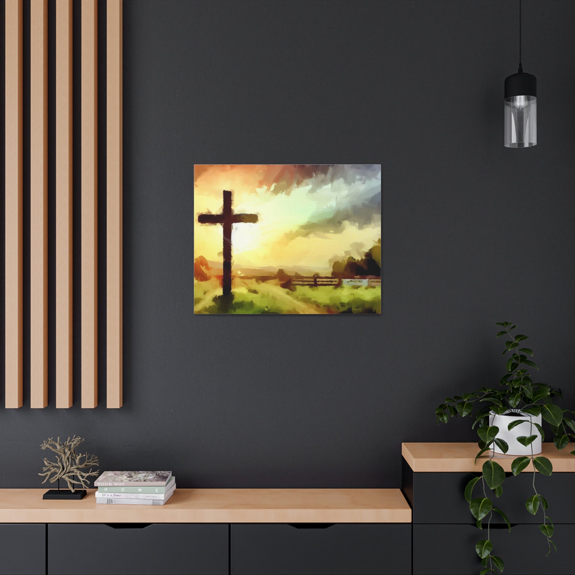 Christian wall art, Cross wall art, Farm art, Canvas Gallery Wraps - SaviTraviDesigns