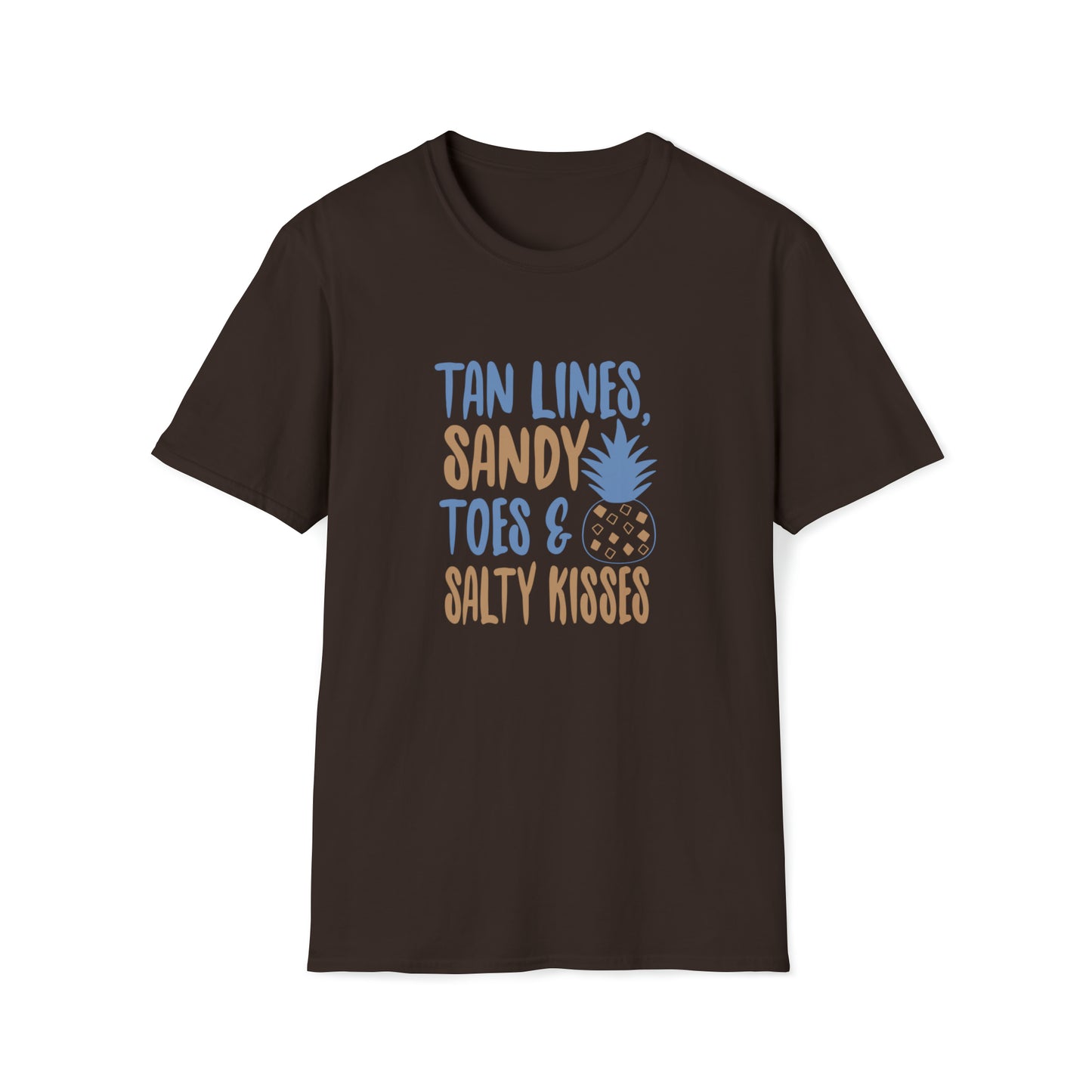 Tan Lines Sandy Toes |Beach Lifestyle Shirts | Summer Vibe Apparel Dark Chocolate