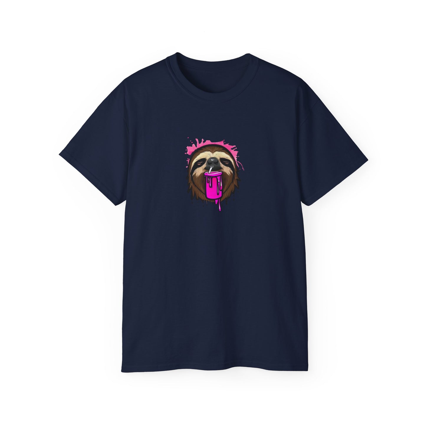 Slushee Sloth Graffiti Graphic Tee Shirt