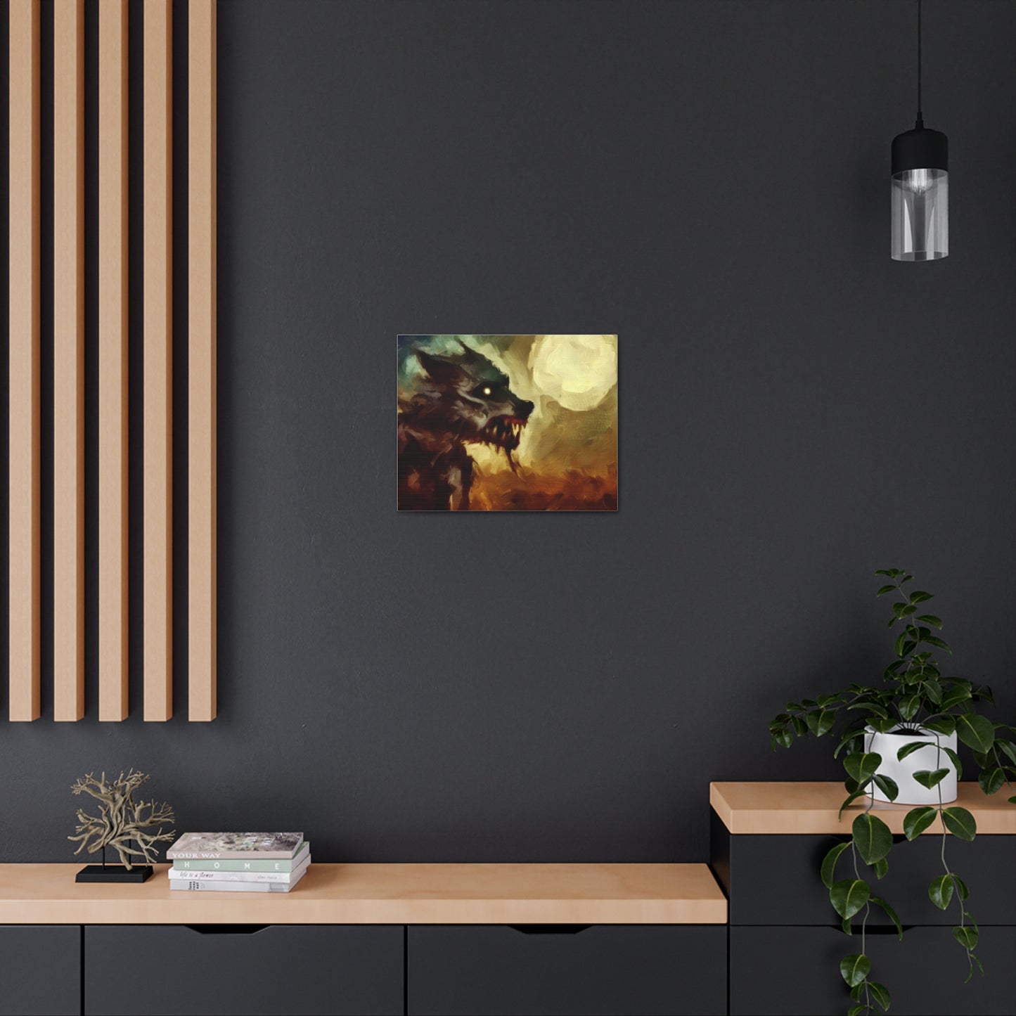 Halloween art, Werewolf canvas prints, Scary Halloween decor, Halloween home decor, Halloween wall, Gothic wall decor, Canvas Gallery Wraps - SaviTraviDesigns