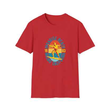 Paradise Beach Malibu |Beach Lifestyle Shirts | Summer Vibe Apparel Red