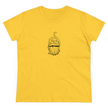 Pumpkin Cupcake, Halloween Cupcake Designs, Halloween Graphic Shirts, Spooky Halloween Shirts, Cute Halloween Graphic Tees Daisy