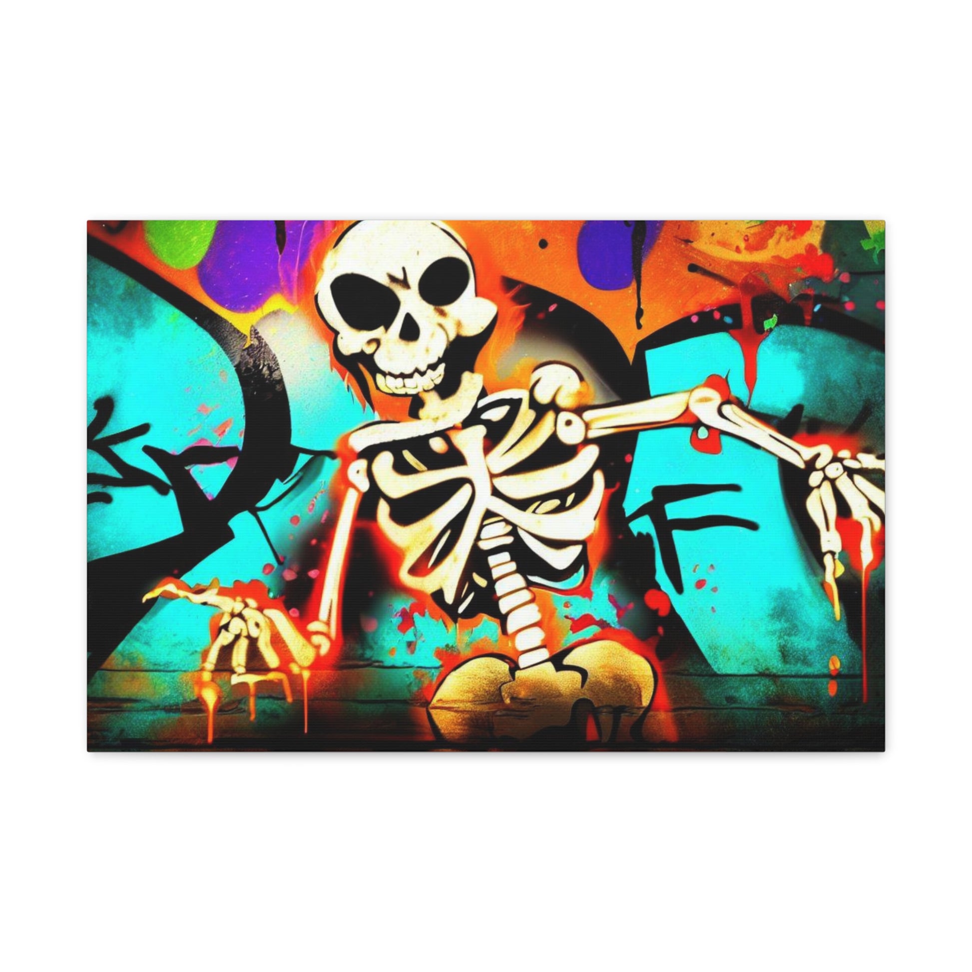 Halloween art, Skeleton canvas prints, Scary Halloween decor, Halloween home decor, Halloween wall, Gothic wall decor, Canvas Gallery Wraps - SaviTraviDesigns