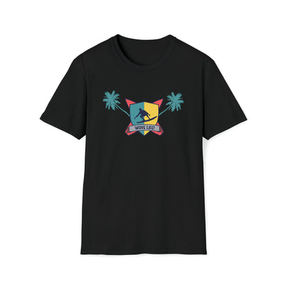 Wave Life Surfing |Beach Lifestyle Shirts | Summer Vibe Apparel Black