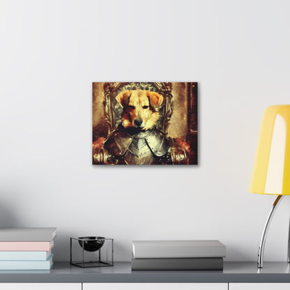 Fancy Dog, Canvas Dog Art, Dog Wall Art, Canine Canvas Art, Canvas Gallery Wraps