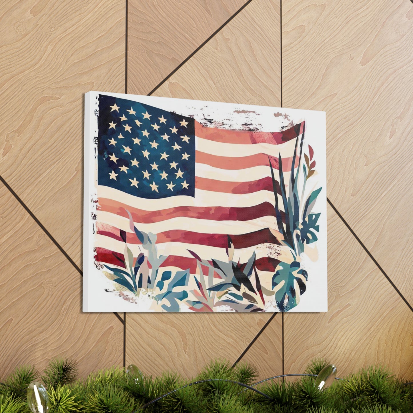 American Flag wall art, Flag wall art, Canvas Gallery Wraps - SaviTraviDesigns