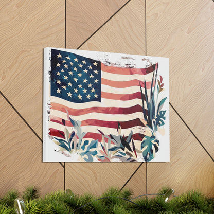 American Flag wall art, Flag wall art, Canvas Gallery Wraps - SaviTraviDesigns