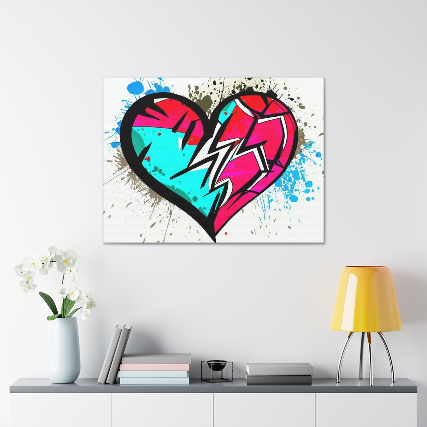 Broken Heart- Graffiti Spray Can Art