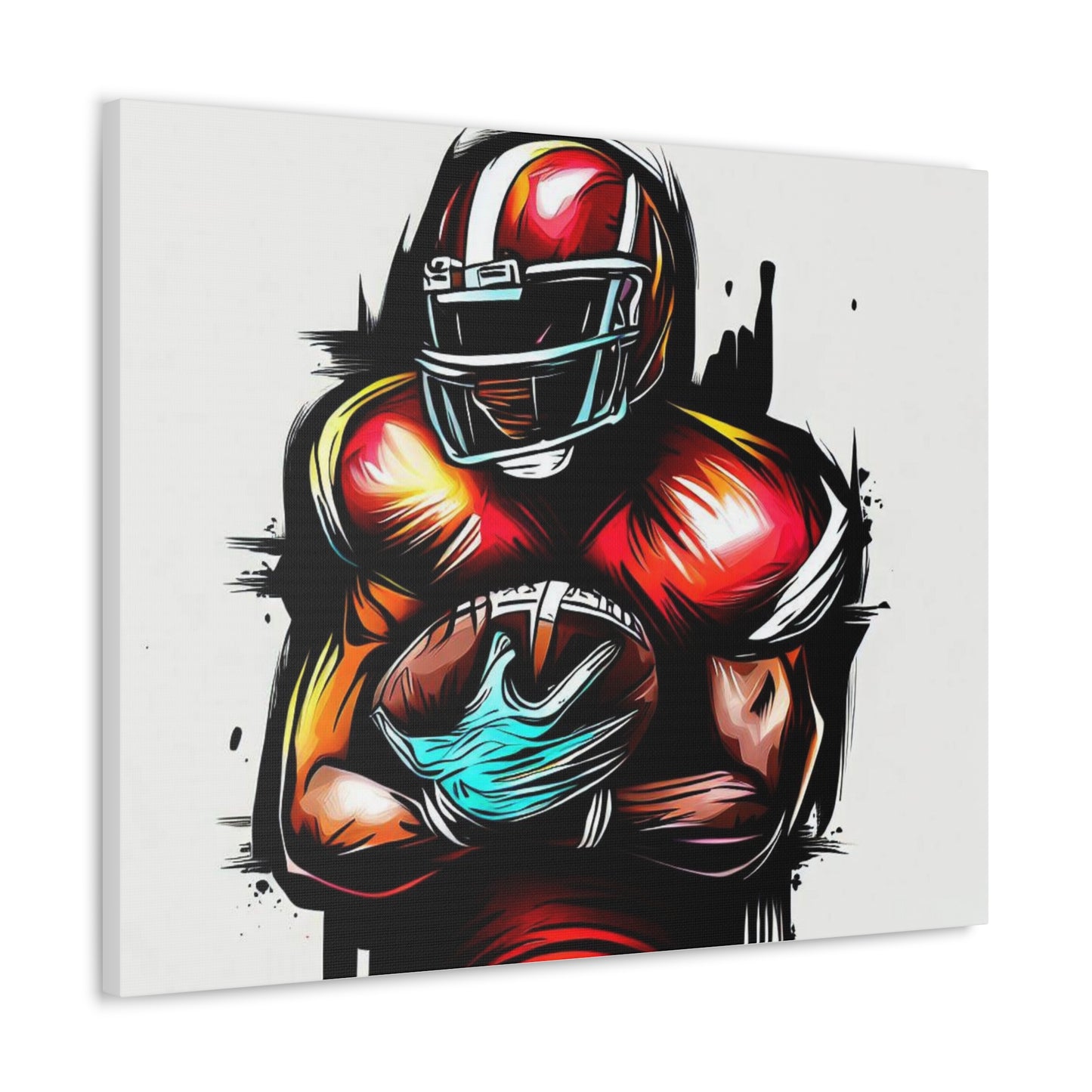 Football Player, Graffiti art prints, Street art canvas, Urban art decor, Graffiti-style wall art, Graffiti canvas prints, Street art posters - SaviTraviDesigns