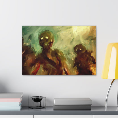 Halloween art, Demon canvas prints, Scary Halloween decor, Halloween home decor, Halloween wall, Gothic wall decor, Canvas Gallery Wraps - SaviTraviDesigns