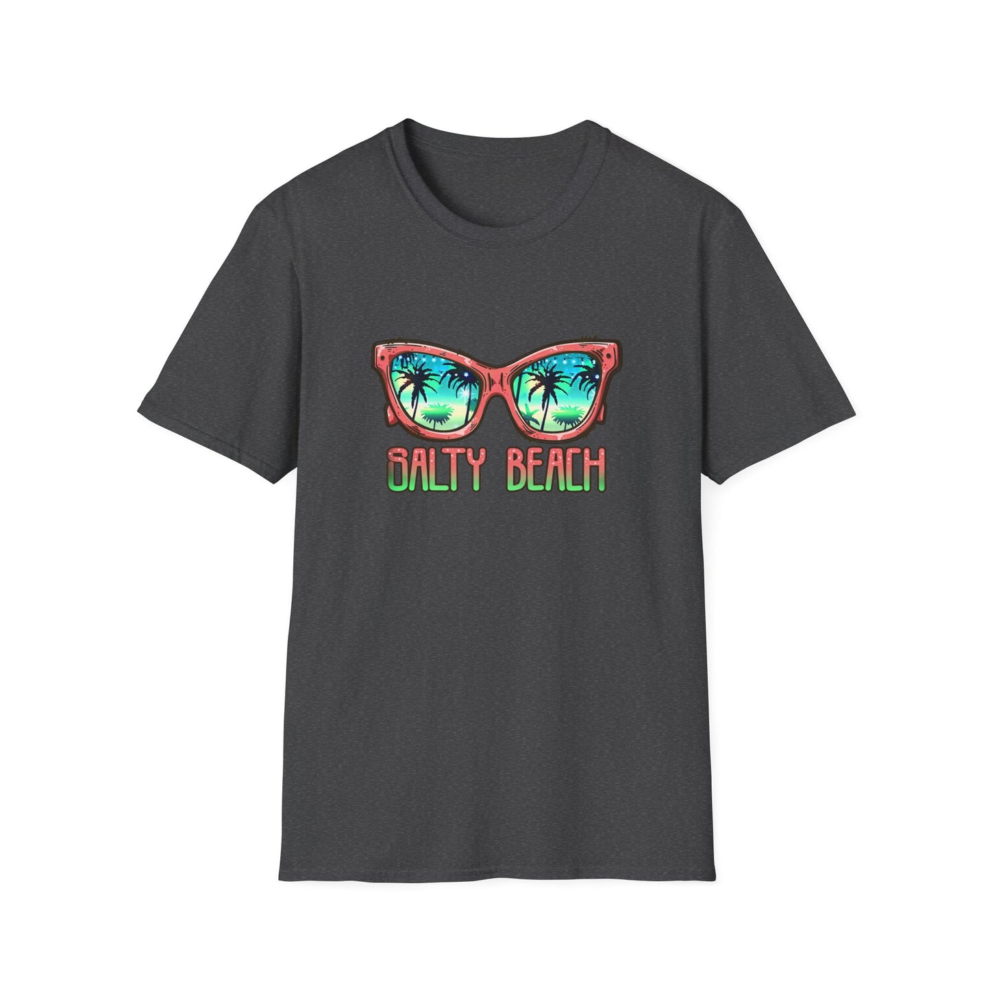 Salty Beach Beachwear Graphic T Shirt Dark Heather