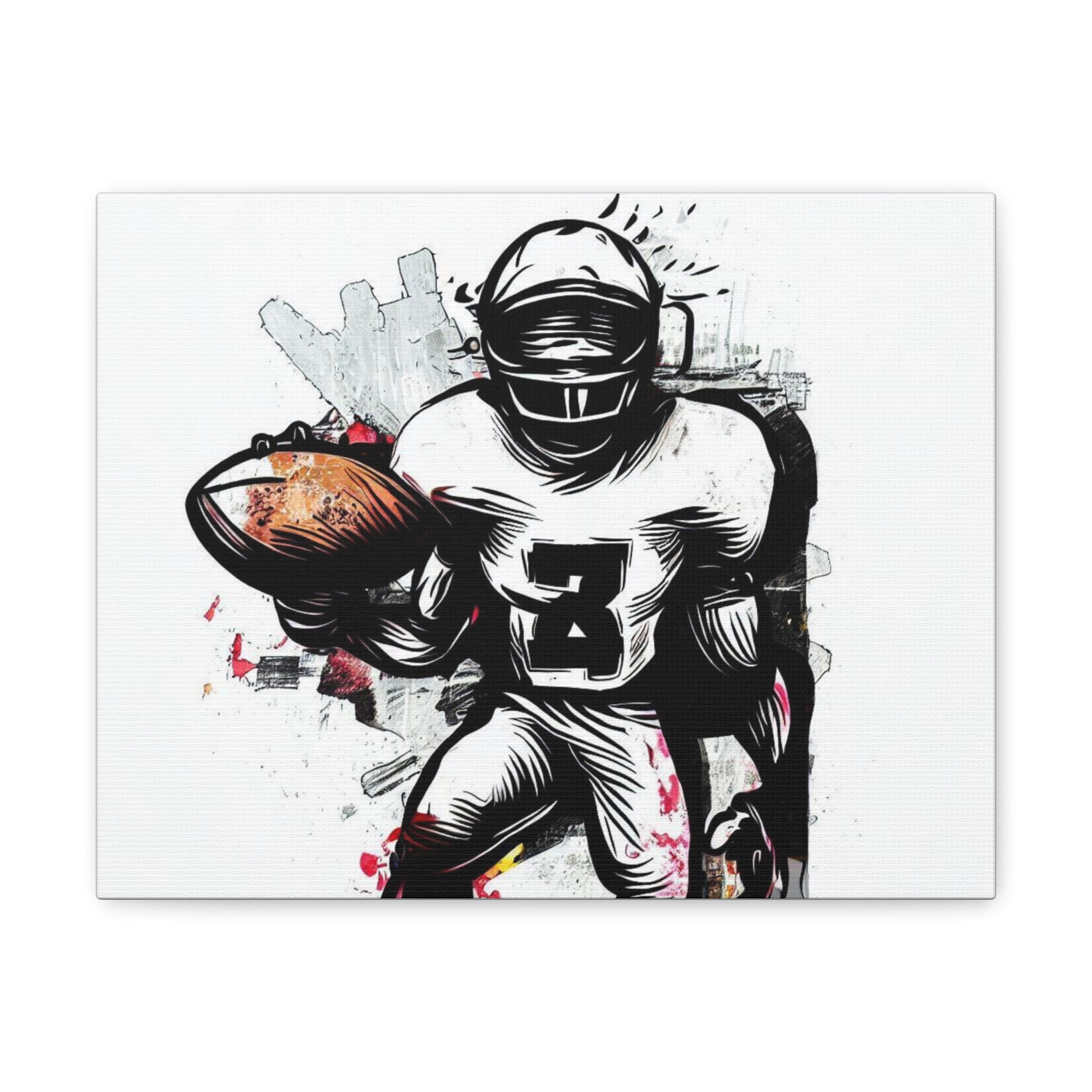 Football Player, Graffiti-inspired home decor, Modern street art prints, Graffiti wall art, Street art canvas art, Graffiti artist prints