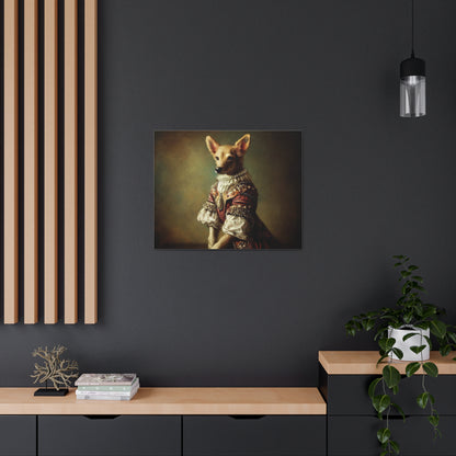 Fancy Dog, Canvas Dog Art, Dog Wall Art, Canine Canvas Art,Canvas Gallery Wraps, Pet Art - SaviTraviDesigns