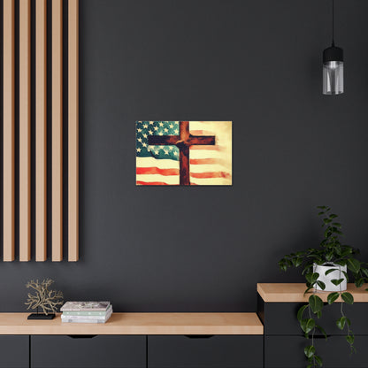 Christian wall art, Flag wall art, Canvas Gallery Wraps - SaviTraviDesigns