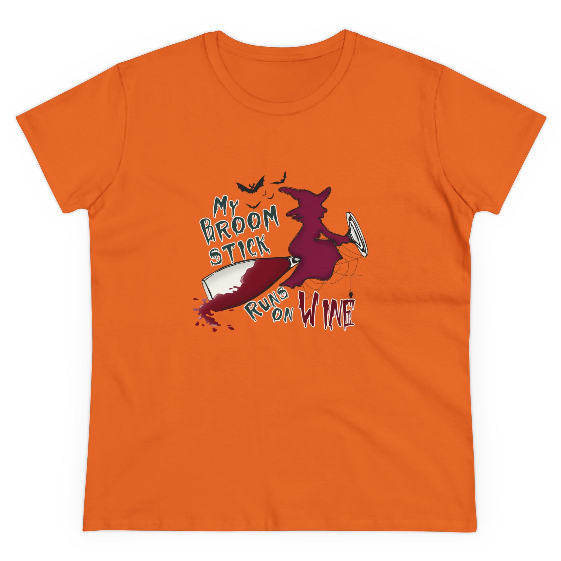 My Broomstick Runs On Wine, Halloween Graphic Shirts, Spooky Halloween Shirts, Scary Halloween Shirt Designs, Cute Halloween Graphic Tees, Funny Halloween Shirt Ideas - SaviTraviDesigns