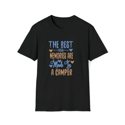 The Best Memories Are Made In The Camper |Beach Lifestyle Shirts | Summer Vibe Apparel Black