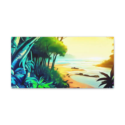 Jungle Riverbed, Jungle Sunset, Graffiti art prints, Street art canvas, Urban art decor, Graffiti-style wall art, Graffiti canvas prints, Street art posters - SaviTraviDesigns