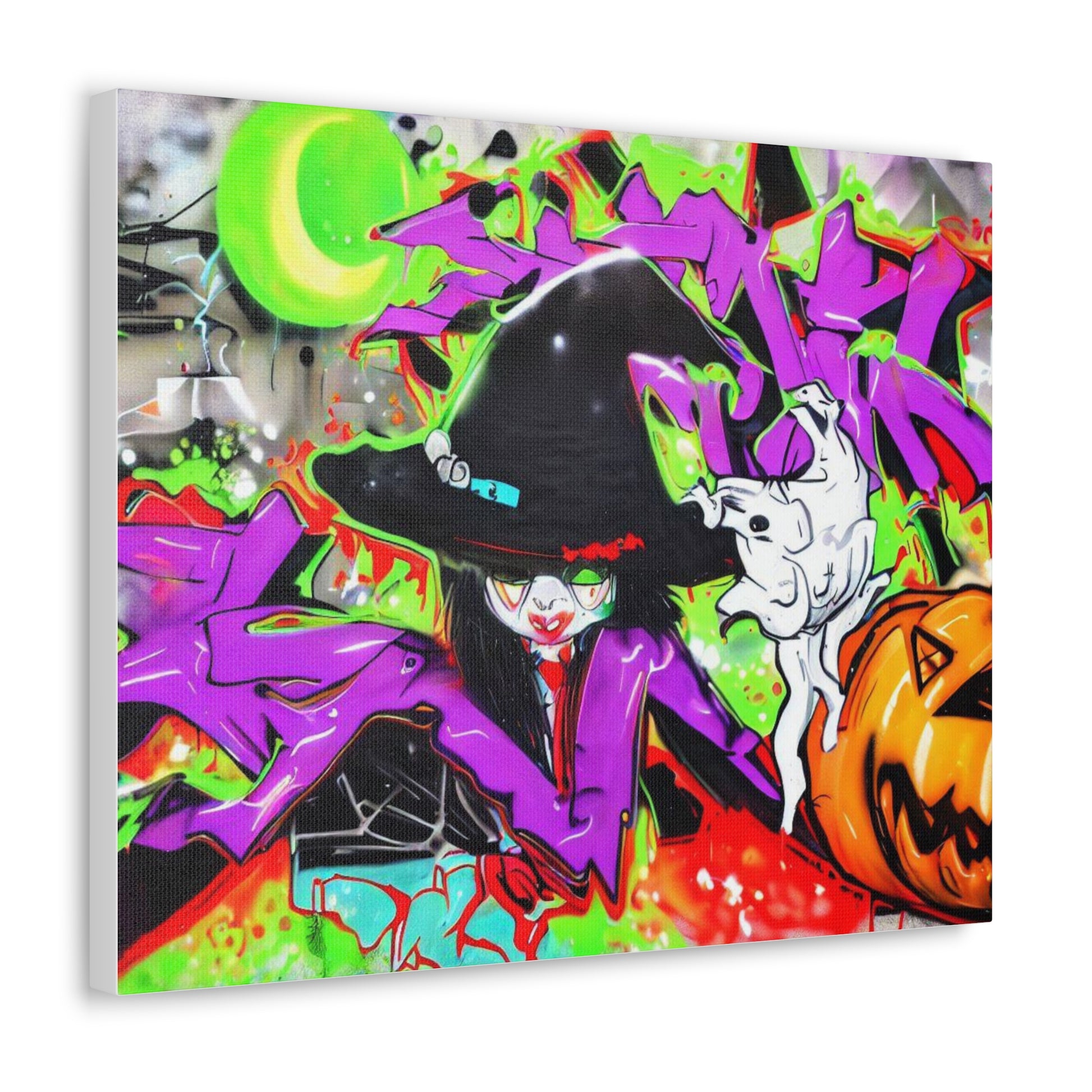 Halloween art, Witch canvas prints, Scary Halloween decor, Halloween home decor, Halloween wall, Gothic wall decor, Canvas Gallery Wraps