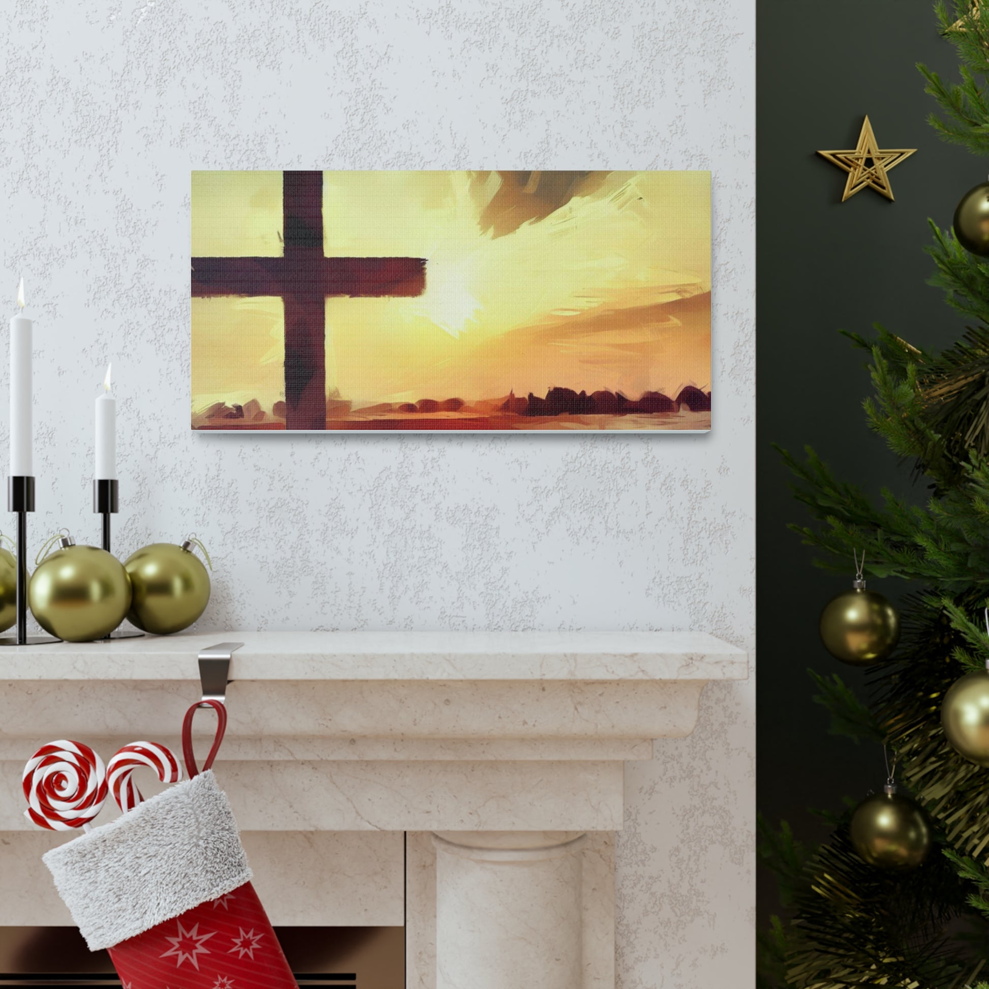 Christian Wall Art, Cross Wall Art, Canvas Gallery Wraps, Christian Country, Christian Art - SaviTraviDesigns