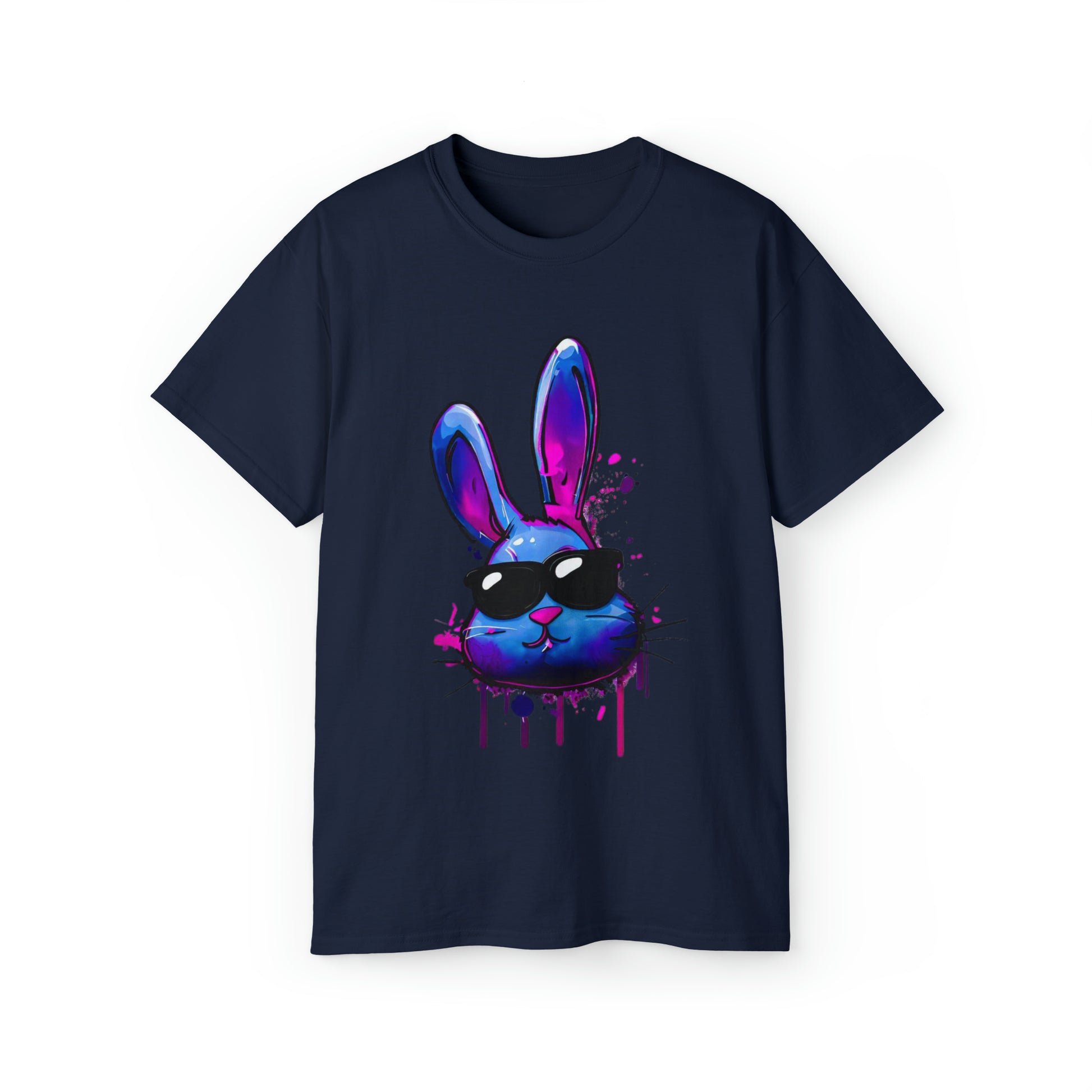 Graffiti shirt, Bunny shirt,  Urban Art T-Shirt, Blue Bunny, Urban Shirt - SaviTraviDesigns