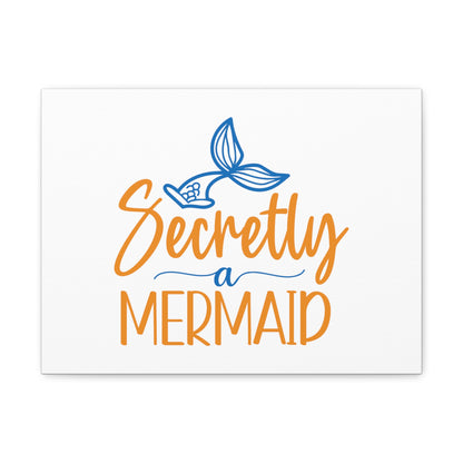 Secretly A Mermaid, Mermaid Wall Art, Coastal Mermaid Decor, Beach House Mermaid Signs, Nautical Mermaid Decor, Mermaid Nursery Wall Decor - SaviTraviDesigns