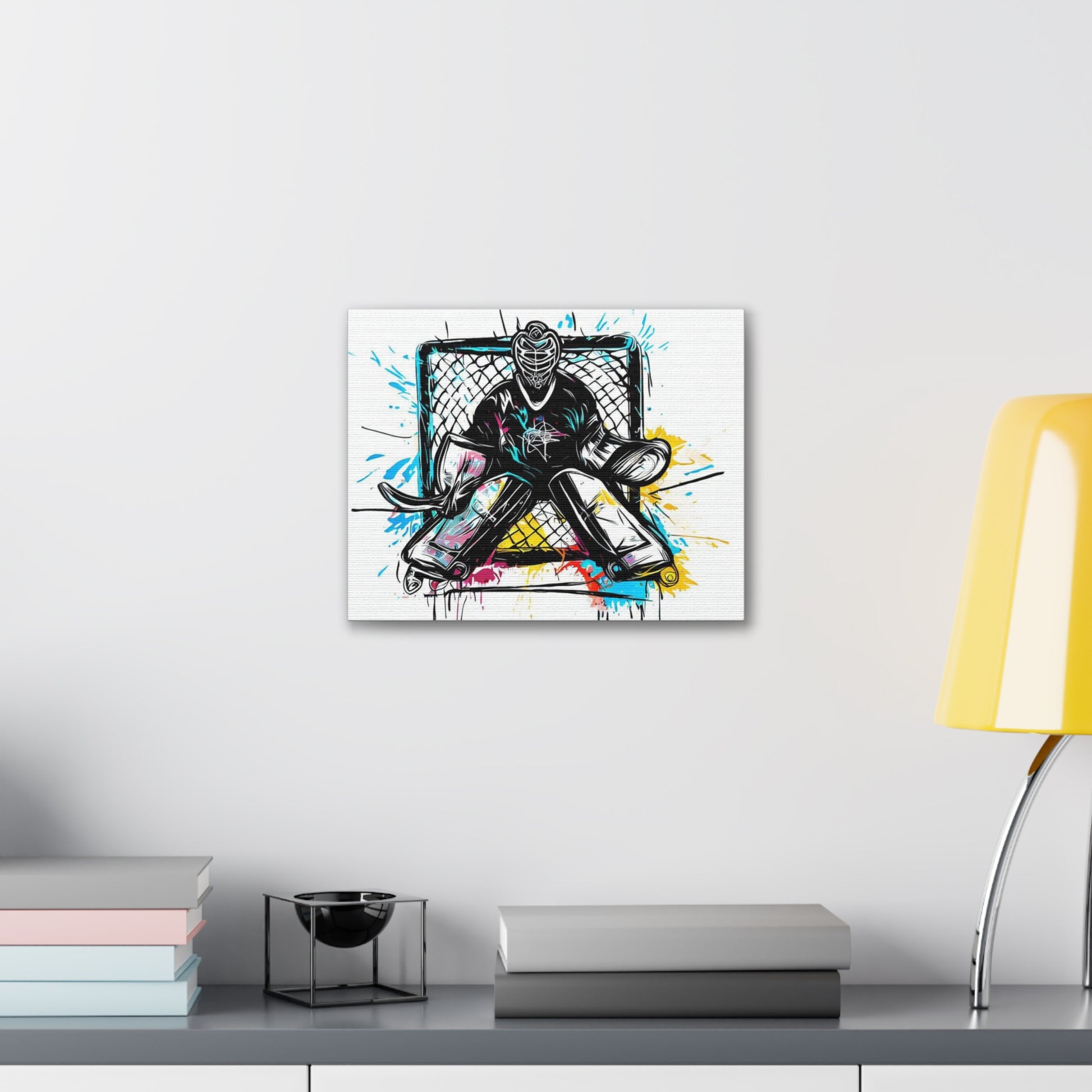 Hockey Goalie, Graffiti art prints, Street art canvas, Urban art decor, Graffiti-style wall art, Graffiti canvas prints, Street art posters - SaviTraviDesigns