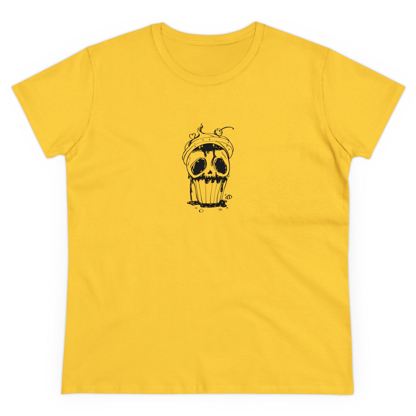 Skull Cupcake, Halloween Cupcake Designs, Halloween Graphic Shirts, Spooky Halloween Shirts, Cute Halloween Graphic Tees Daisy