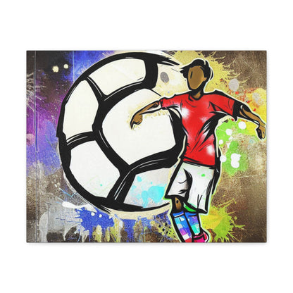 Soccer Player, Graffiti-inspired home decor, Modern street art prints, Graffiti wall art, Street art canvas art, Graffiti artist prints