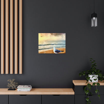 Seagull Painting, Beach wall art, Ocean Wall Art, Canvas Gallery Wraps