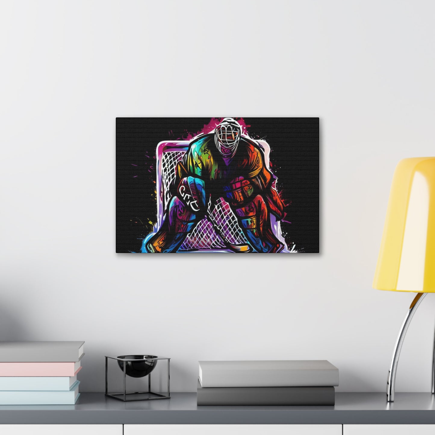 Hockey Canvas print, Graffiti canvas prints, Spray can art paintings, Street art canvas art, Urban graffiti artwork, Graffiti wall decor