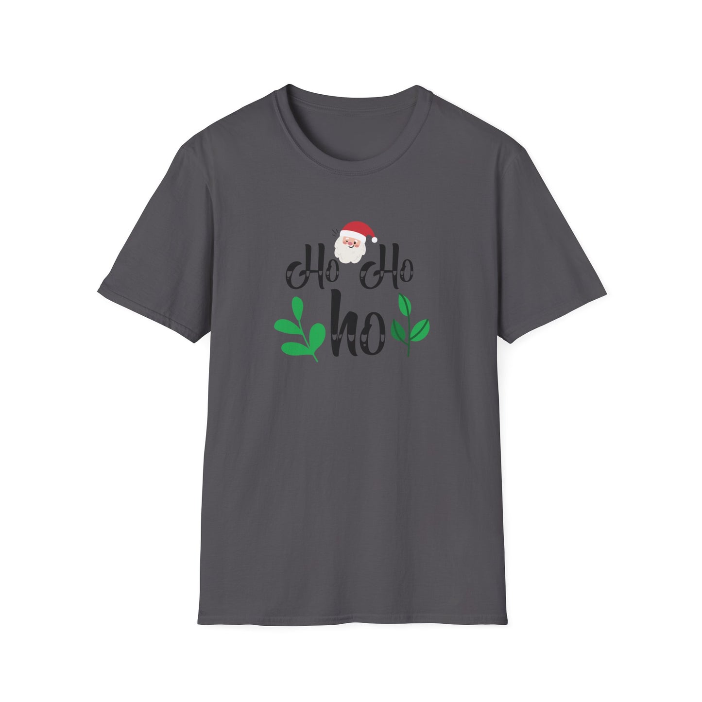 Ho Ho Ho Holiday Graphic T Shirt Charcoal