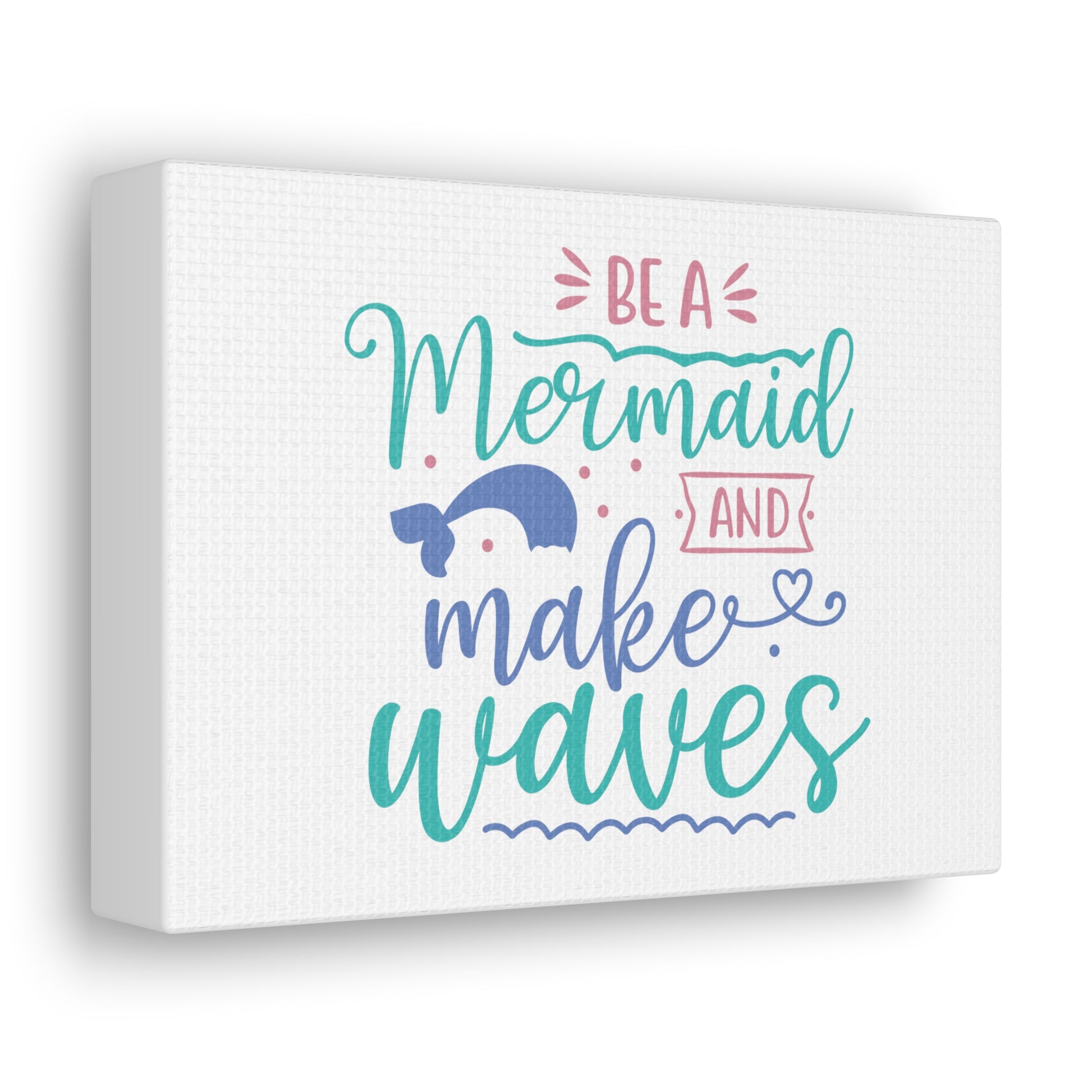 Be A Mermaid, Make Waves, Mermaid Wall Art, Coastal Mermaid Decor, Beach House Mermaid Signs, Nautical Mermaid Decor, Mermaid Nursery Wall Decor - SaviTraviDesigns