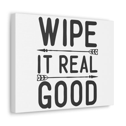 Wipe It Real Good, Rustic Bathroom Decor, Farmhouse Bathroom Signs, Modern Bathroom Wall Decor, Funny Bathroom Signs, Bathroom Wall Art Ideas - SaviTraviDesigns