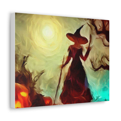 Halloween art, Witch canvas prints, Scary Halloween decor, Halloween home decor, Halloween wall, Gothic wall decor, Canvas Gallery Wraps - SaviTraviDesigns