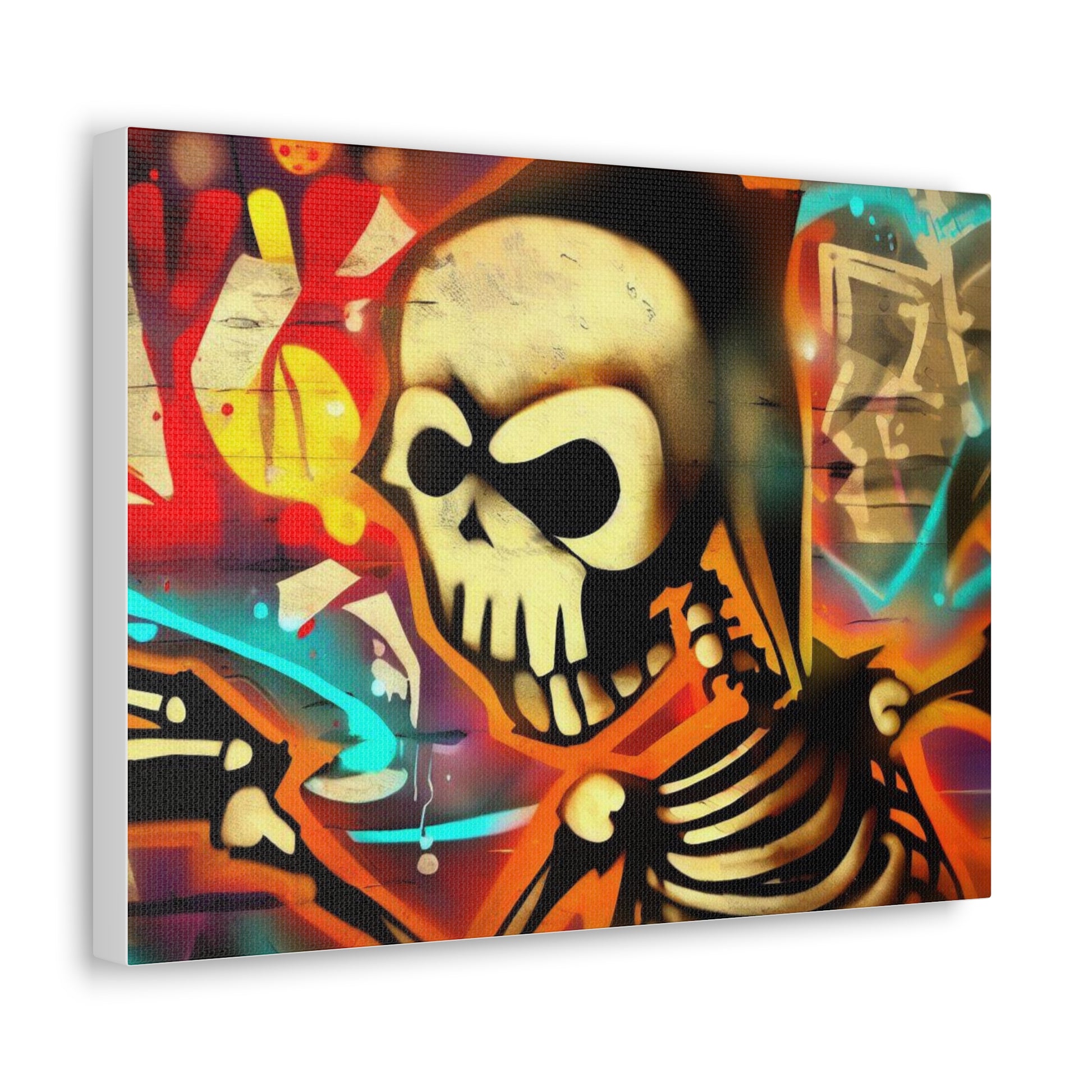 Halloween art, Skeleton canvas prints, Scary Halloween decor, Halloween home decor, Halloween wall, Gothic wall decor, Canvas Gallery Wraps - SaviTraviDesigns