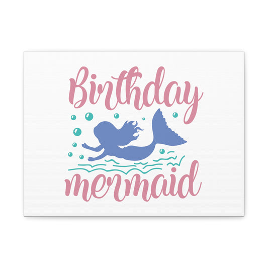 Birthday Mermaid, Mermaid Wall Art, Coastal Mermaid Decor, Beach House Mermaid Signs, Nautical Mermaid Decor, Mermaid Nursery Wall Decor - SaviTraviDesigns