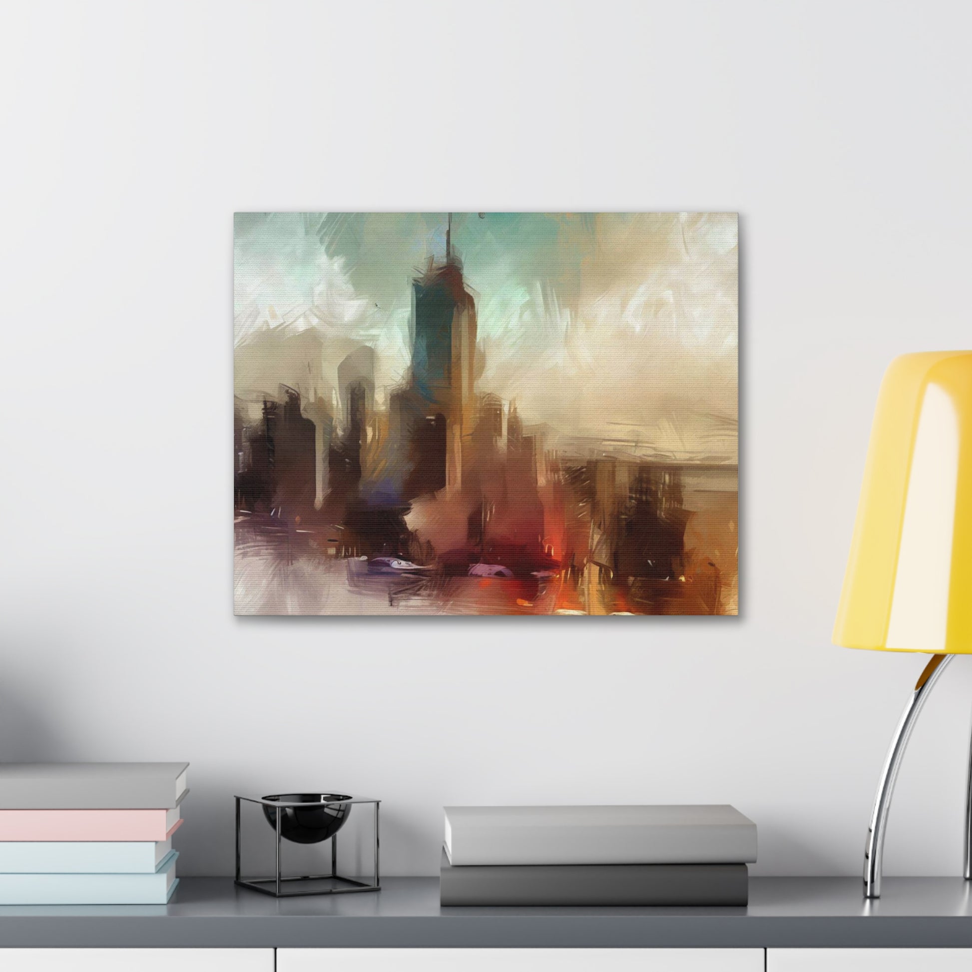 Cityscape wall art, city wall art, city art, Canvas Gallery Wraps