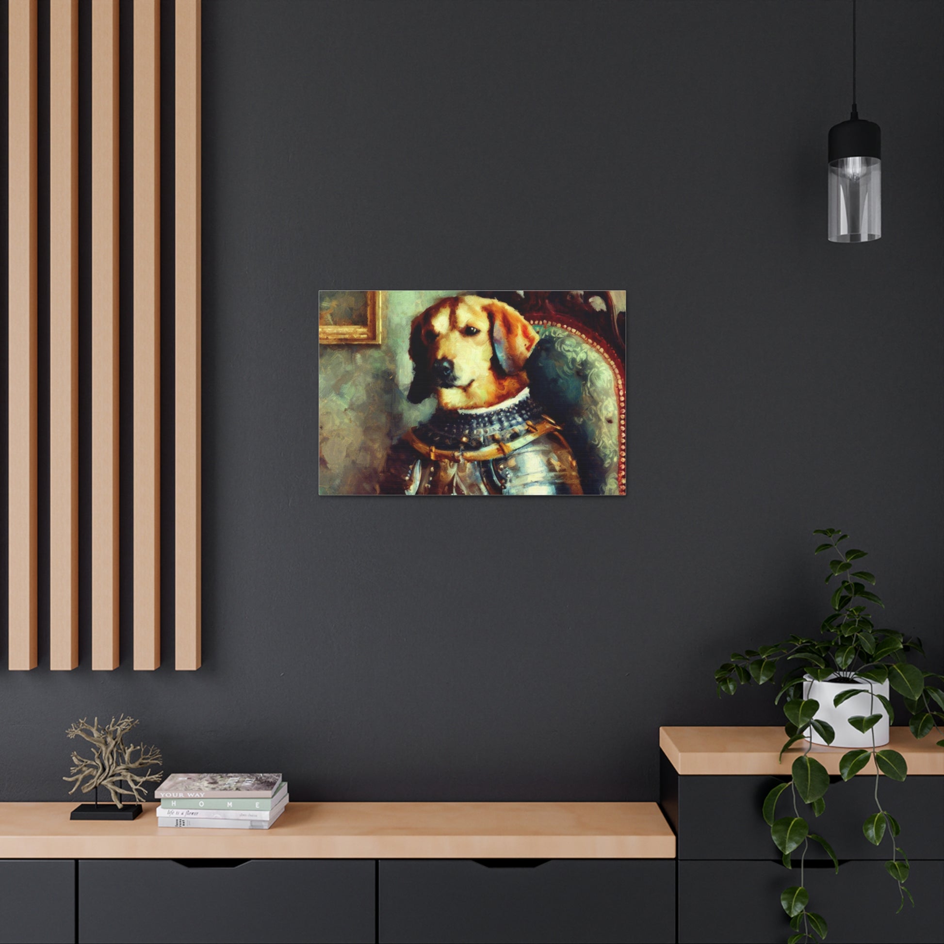 Fancy Dog, Canvas Dog Art, Dog Wall Art, Canine Canvas Art, Canvas Gallery Wraps